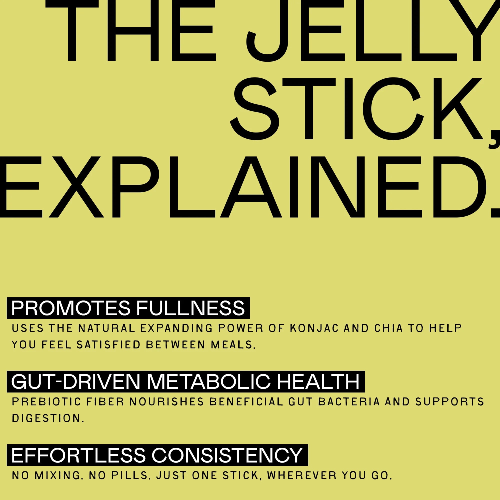 Ponlu fiber-rich Garcinia Cambogia Jelly Stick explained with konjac, chia, and metabolic health benefits